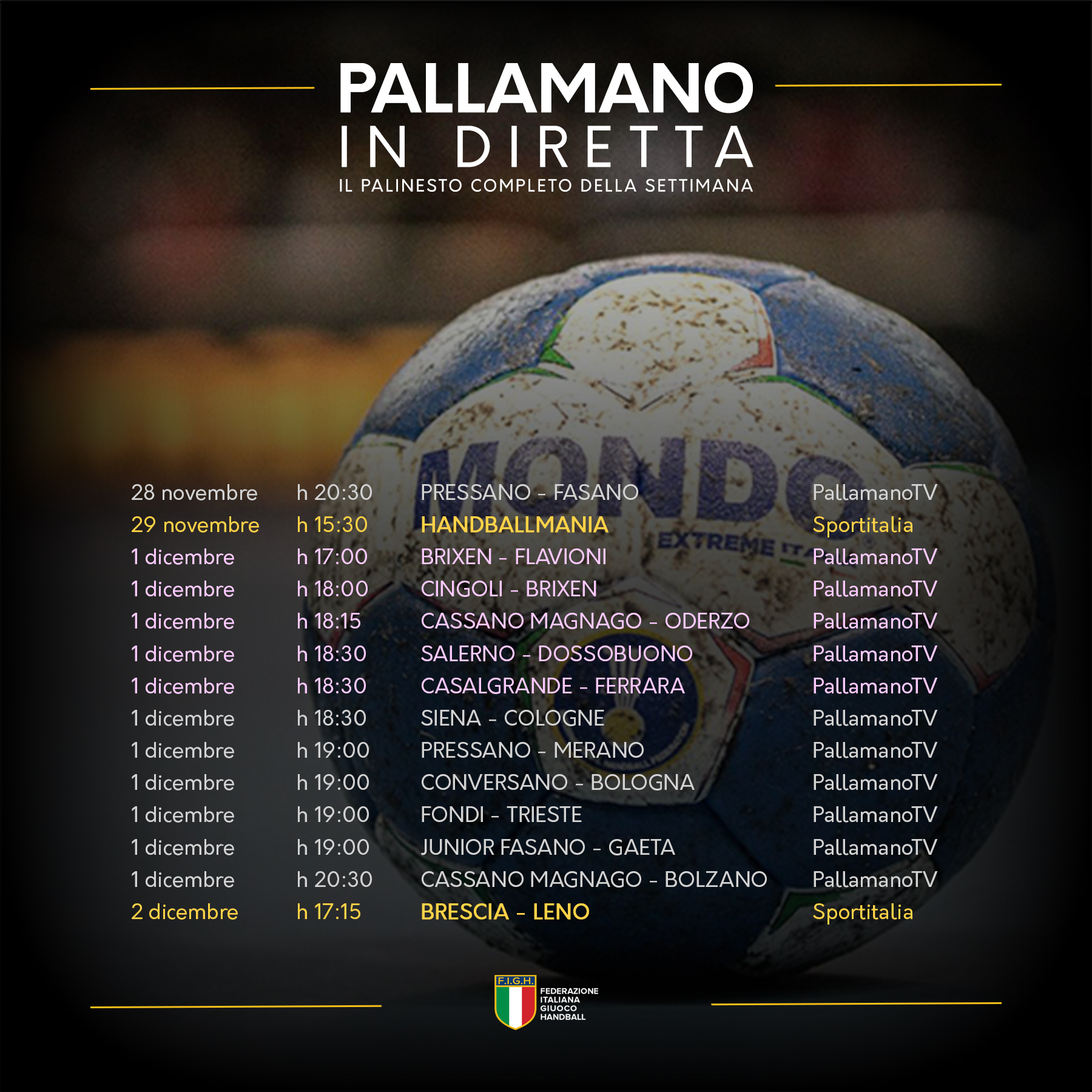 palinsesto instagram